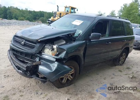 2005 Honda Pilot Ex-L from USA, damaged, VIN 2HKYF18525H573158